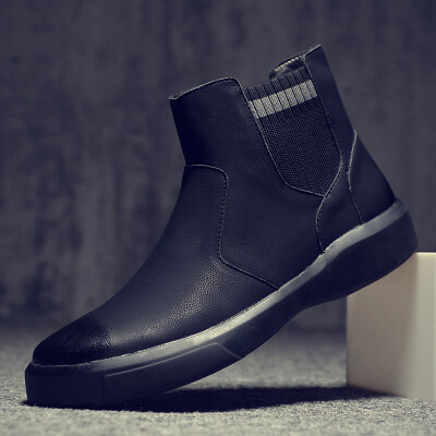 

Martin boots mens high-top plus velvet cotton shoes in the leather boots leather snow boots Chelsea boots tooling boots