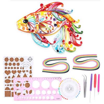 

Greensen 1 Set DIY Paper Craft Quilling Tools With 26 Colors Quilling Paper Tweezer Pearl Pins Quilling Pen Quilling Set
