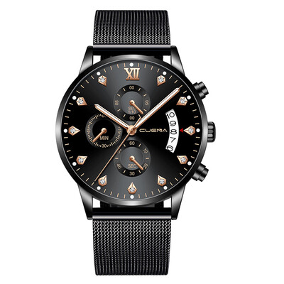 

Gobestart Stainless Steel Luxury Men Fashion Military Analog Sport Quartz Wrist Watch