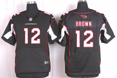 

Mens Nike Arizona Cardinals 12 John Brown Elite White NFL Jersey