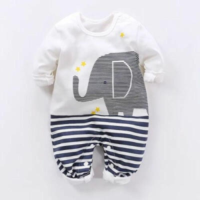 

Newborn Baby Boy Girls Elephant Romper Bodysuit Jumpsuit Outfits Sunsuit Clothes