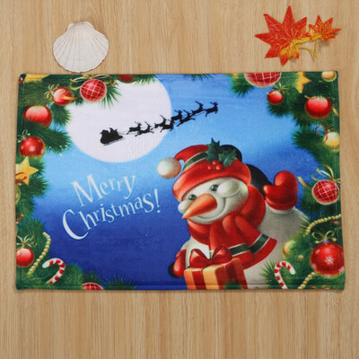 

Tailored Merry Christmas Welcome Doormats Indoor Home Carpets Decor 40x60CM