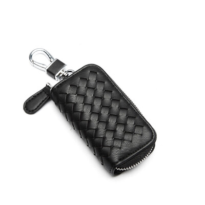 

Xingyue blue car key bag woven waist hanging key chain car key padlock bag change card package for most models