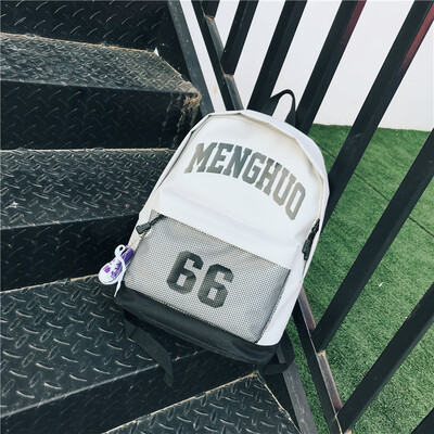 

Double shoulder bags male&female couples personality sports fashion digital printing canvas backpacks leisure trendy str