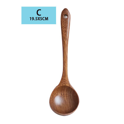 

Toponeto Wooden Spoon Bamboo Kitchen Cooking Utensil Tool Soup Teaspoon Catering Spoon