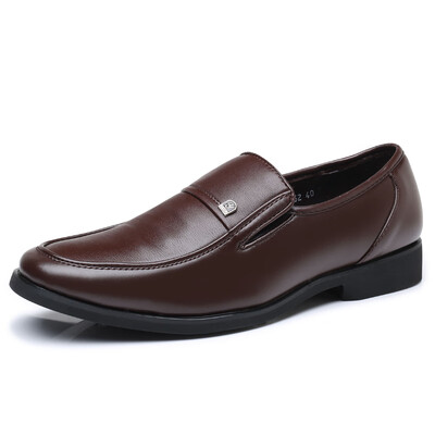 

Leyi dress mens business shoes round head 2019 summer summer British wind youth black mens shoes casual shoes tide