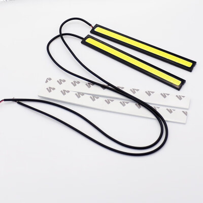 

2PCS Waterproof COB Strip Xenon White LED 14CM DRL Fog Driving Lamp 12V