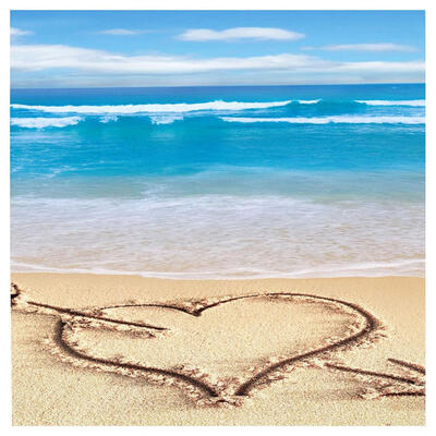 

5D DIY Full Drill Diamond Painting Love On Beach Cross Stitch Embroidery