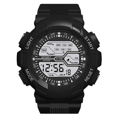

Waterproof Digital Watch Unisex TPU Strap Luminous Electronics Wristwatch
