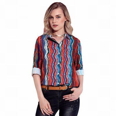 

Suit collar color long sleeve business white collar blouse top