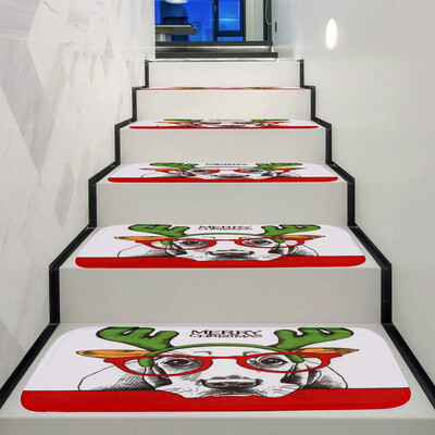 

Tailored Christmas Decoration 1Set StepBasic Non-Slip Coral Fleece Resistant Carpet Stair