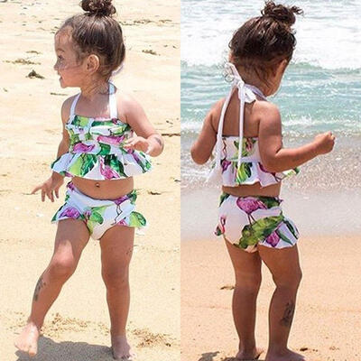 

Flroal Infant Baby Girl Summer Beachwear Swimwear Swimsuit Bikini Set Bathing Suit
