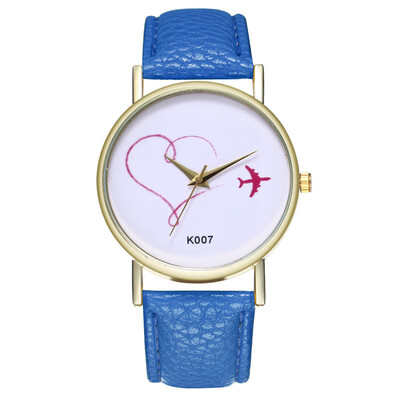 

Women Watches Exquistite Simple Luxury Fashion Cute Airplane Pattern Female Watch Reloj De Mujer Kol Saati