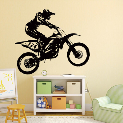 

Gobestart 53cm60cmMotorbike Motocross Wall Stickers Art Room Removable Decals