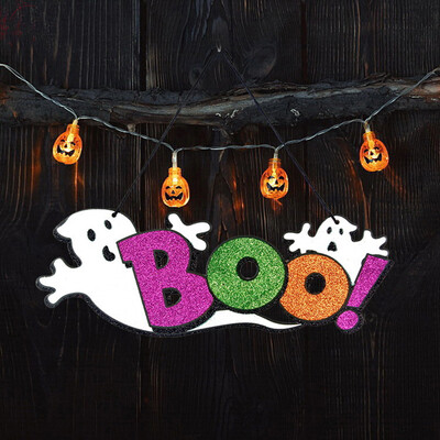 

Toponeto Halloween Decoration Props Flash Tag Window Bar KTV Ghost Festival Scene Layout