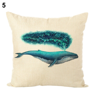 

45x45cm Turtle Octopus Pillow Case Cushion Cover Home Cafe Sofa Bed Car Decor