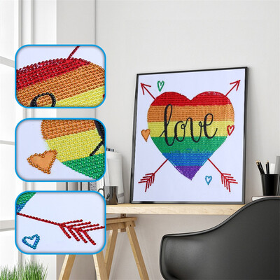 

Siaonvr Special Shaped Diamond Painting DIY 5D Partial Drill Cross Stitch Kits Crystal R