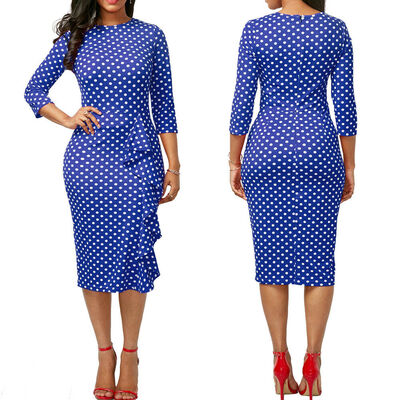 

Women Ladies OL Office Formal Business Wear Evening Party Career Pencil Dress
