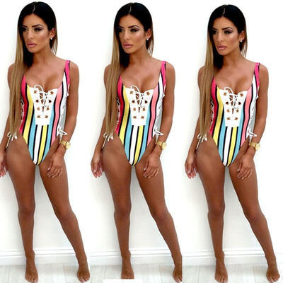

Bandage Push up Monokini Bikini Women&39s One Piece Swimwear Swimsuit bathing Suit