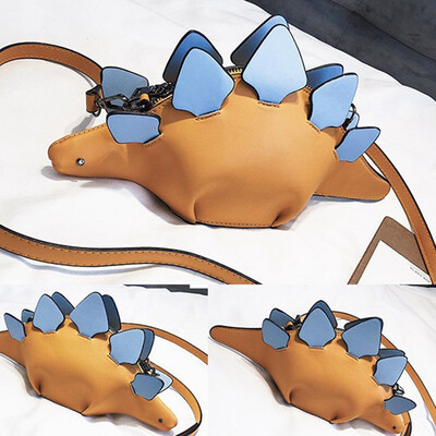 

Creative 3D Chameleon Cartoon Handbags Chic Funny Dinosaur Animal Messenger Bags Panelled Shoulder Crossbody Bags