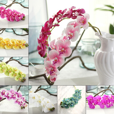

Artificial Flowers Fake Potted Plant 11 Heads Phalaenopsis Bonsai Decoration