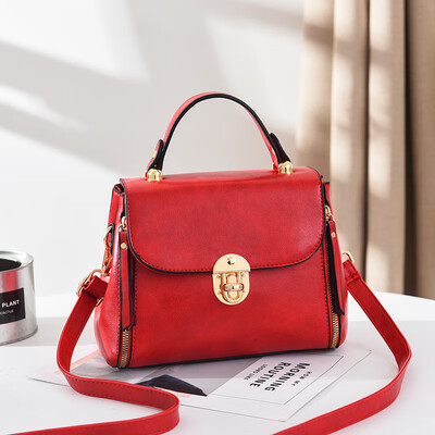 

Simple temperament of ladys spin lock with bag&ladys handbag with oblique spanning shoulder