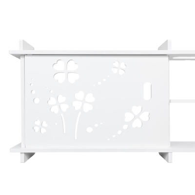

Wall Mounted Storage Shelf Cabinet Floating Wall Shelves Multifunction White