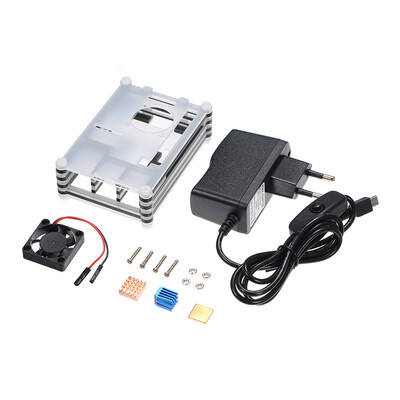 

9 Layers Case with Cooling fan for Raspberry Pi 3 Model B B plus pi 3 B