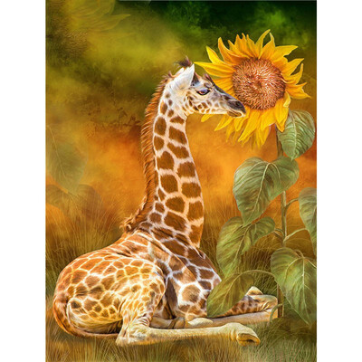 

5D Diamond Painting Full Square Animal Giraffe Diamond Mosaic Rhinestone Picture Embroidery Sale Cross Stitch Home Decor