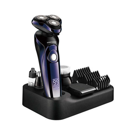 

Electric Shavers Body Washing Rechargeable Triple Blade Razor With PedestalEU Plug