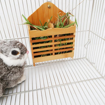 

Greensen Bamboo Board Small Pet Hanging Feeder Bracket Molar Teeth for Hamster Rabbit