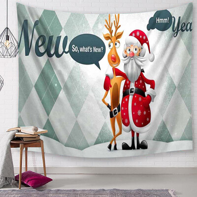 

〖Follure〗Christmas Tapestry Santa Print Wall Hanging Tapestry Art Home Decor