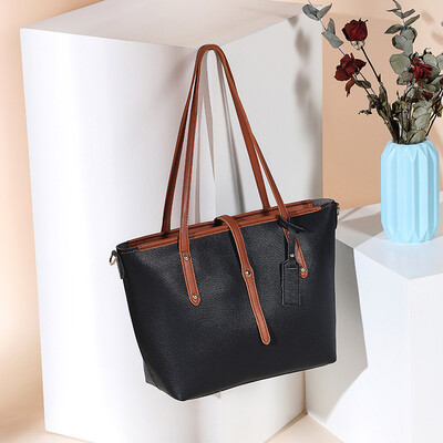 

Bag female 2018 new Korean fashion child handbag fashion casual large capacity single shoulder tote soft leather bag