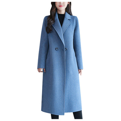 

Toponeto Women Casual Button Coat Elegant Long Sleeve Work Office Fashion Jacket