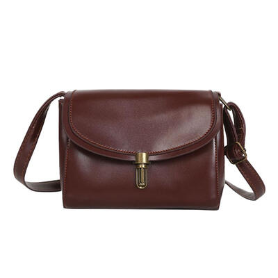 

Vintage Leather Shoulder Handbags Women Messenger Solid Color Crossbody Bag