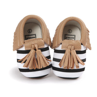 

Baby Shoes Multicolor Toddler Girls Boys Crib Shoes First Walkers 2018 New Newborn Tassel Soft Soled Prewalker Sneakers 0-18M