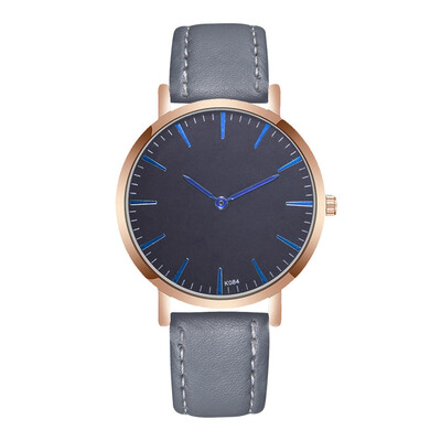 

Minimalist Wristwatches Casual Fashion Leather Strap Quartz Watches Clock Drop Shipping Women Simple Dial Relogio Feminino