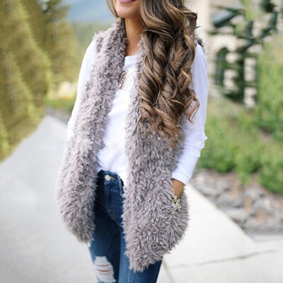 

Womens Faux Fur Teddy Bear Fleece Coat Ladies Jacket Sweater Hooded Overcoat