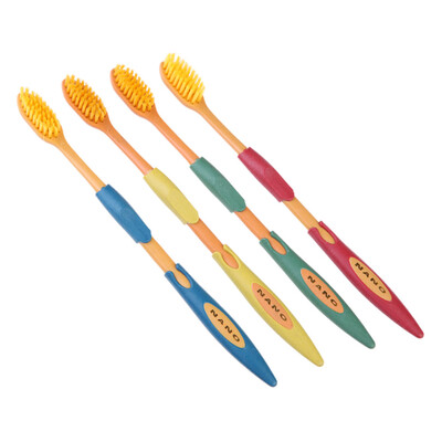 

4pcs Charcoal Toothbrush Nano Dental Care Dual Mode Soft Tooth Brush