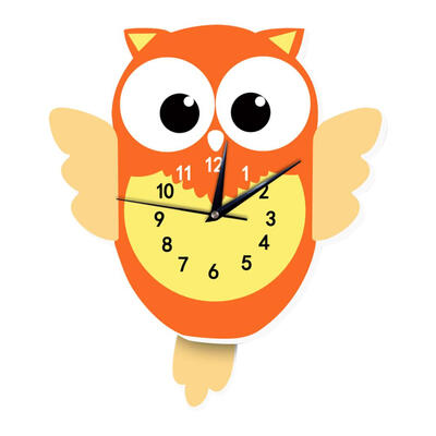 

Cartoon Animal Wooden Wall Clock Bedroom Living Room Silent Hanging Clock