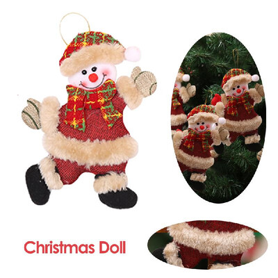 

Christmas Ornament Snowman Cloth Doll Small Hanging Pendant Gift Christmas Tree Accessories