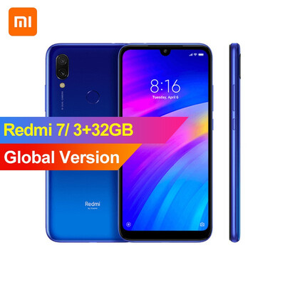 

Global Version Xiaomi Redmi 7 3GB RAM 32GB ROM Snapdragon 632 Octa core 4G Mobile phone 626 inch 12MP 2MP Dual Rear Camera