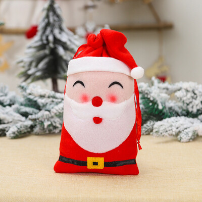 

Siaonvr 1PC Christmas Gift Storage Bag Drawstring Candy Toy Pouches Xmas Decoration