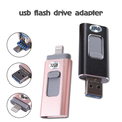 

USB memory 32GB hugerstone iphone flash drive 3in1 memory high speed data transfer Lightning OTG iphoneoneoneandroid variable PC