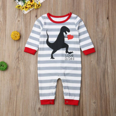 

US Newborn Baby Boy Girl Unisex Dinosaur Clothes Romper Jumpsuit Playsuit Outfit