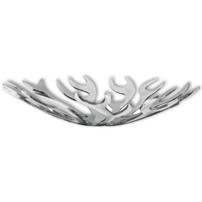 

Fruit Basket Flame Shape Aluminum Silver