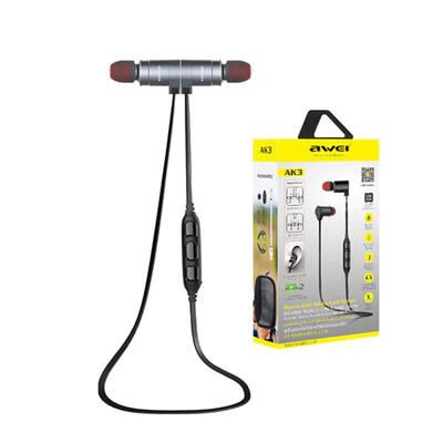 

AWEI AK3 Wireless Earphones Bluetooth Headphones Magnetic Headset Cordless Earbuds