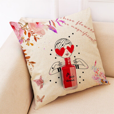 

〖Follure〗Home Decor Cushion Cover Flower Girl Pillowcase Sofa Car Throw Pillow Covers