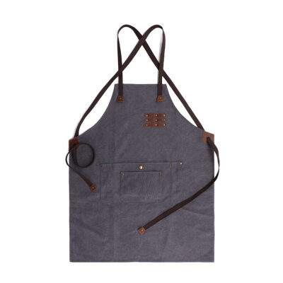 

Vintage Adjustable Unisex Canvas Apron Waterproof Kitchen Working Accessory