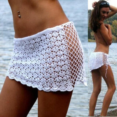 

Sexy Women Crochet Bikini Cover Up Swimwear Bathing Suit Summer Beach Wrap Skirt